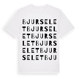Bjurselet ordlek t-shirt – ekologisk bomull t-shirt från Pinshirt