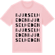 Pink Cotton t-shirt med Bjurselheden ordlek t-shirt