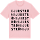 Pink Cotton t-shirt med Bjurström ordlek t-shirt