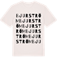 Vintage White t-shirt med Bjurström ordlek t-shirt