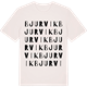 Vintage White t-shirt med Bjurvik ordlek t-shirt
