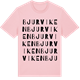 Pink Cotton t-shirt med Bjurviken ordlek t-shirt