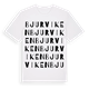White t-shirt med Bjurviken ordlek t-shirt