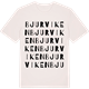 Vintage White t-shirt med Bjurviken ordlek t-shirt