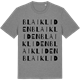 Mid Heather Gray t-shirt med Blaikliden ordlek t-shirt