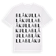 Blåkulla ordlek t-shirt