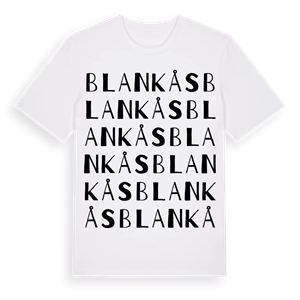 Blankås ordlek t-shirt – ekologisk bomull t-shirt från Pinshirt