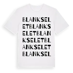 Blankselet ordlek t-shirt – ekologisk bomull t-shirt från Pinshirt