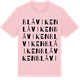 Pink Cotton t-shirt med Blåviken ordlek t-shirt