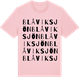 Pink Cotton t-shirt med Blåviksjön ordlek t-shirt
