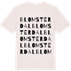 Vintage White t-shirt med Blomsterdal ordlek t-shirt