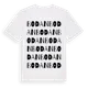 White t-shirt med Bodan ordlek t-shirt