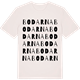 Vintage White t-shirt med Bodarna ordlek t-shirt