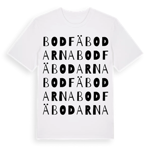 Bodfäbodarna ordlek t-shirt – ekologisk bomull t-shirt från Pinshirt