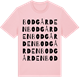 Pink Cotton t-shirt med Bodgården ordlek t-shirt