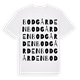 White t-shirt med Bodgården ordlek t-shirt