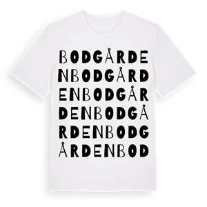 Bodgården ordlek t-shirt – ekologisk bomull t-shirt från Pinshirt