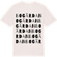 Vintage White t-shirt med Bogärdan ordlek t-shirt