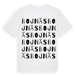 Bojnäs ordlek t-shirt – ekologisk bomull t-shirt från Pinshirt