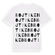 White t-shirt med Bojtiken ordlek t-shirt