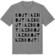 Mid Heather Gray t-shirt med Bojtiken ordlek t-shirt
