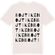 Vintage White t-shirt med Bojtiken ordlek t-shirt