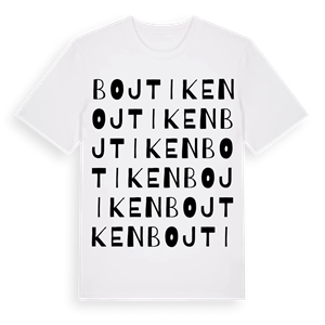 Bojtiken ordlek t-shirt – ekologisk bomull t-shirt från Pinshirt