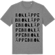 Mid Heather Gray t-shirt med Bokläppen ordlek t-shirt