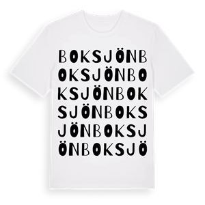 Boksjön ordlek t-shirt – ekologisk bomull t-shirt från Pinshirt