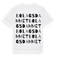 White t-shirt med Bolagsdammet ordlek t-shirt