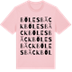 Pink Cotton t-shirt med Bölesbäck ordlek t-shirt
