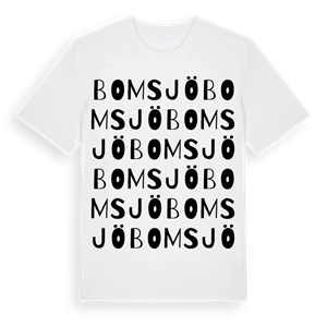Bomsjö ordlek t-shirt – ekologisk bomull t-shirt från Pinshirt