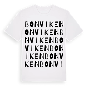 Bonviken ordlek t-shirt – ekologisk bomull t-shirt från Pinshirt