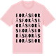 Pink Cotton t-shirt med Borås ordlek t-shirt