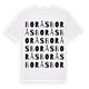 White t-shirt med Borås ordlek t-shirt