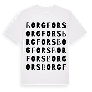 Borgfors ordlek t-shirt – ekologisk bomull t-shirt från Pinshirt