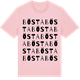 Pink Cotton t-shirt med Bösta ordlek t-shirt