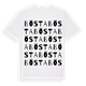 White t-shirt med Bösta ordlek t-shirt