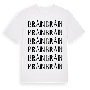 Brån ordlek t-shirt – ekologisk bomull t-shirt från Pinshirt