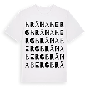 Brånaberg ordlek t-shirt – ekologisk bomull t-shirt från Pinshirt