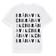 White t-shirt med Brånaviken ordlek t-shirt