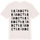 Vintage White t-shirt med Brändet ordlek t-shirt