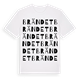 Brändet ordlek t-shirt
