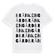 White t-shirt med Bränkengård ordlek t-shirt