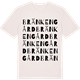 Vintage White t-shirt med Bränkengård ordlek t-shirt