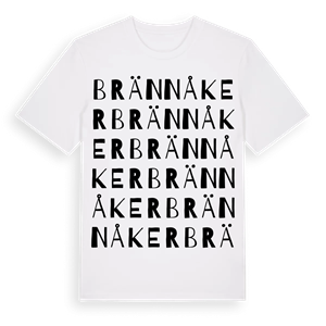 Brännåker ordlek t-shirt – ekologisk bomull t-shirt från Pinshirt