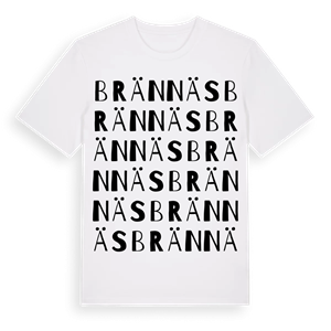 Brännäs ordlek t-shirt – ekologisk bomull t-shirt från Pinshirt