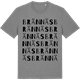 Mid Heather Gray t-shirt med Brännäs ordlek t-shirt