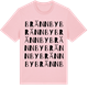 Pink Cotton t-shirt med Brännby ordlek t-shirt