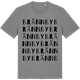 Mid Heather Gray t-shirt med Brännby ordlek t-shirt